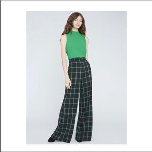 Alice + Olivia | Athena Wide Leg Check Pants